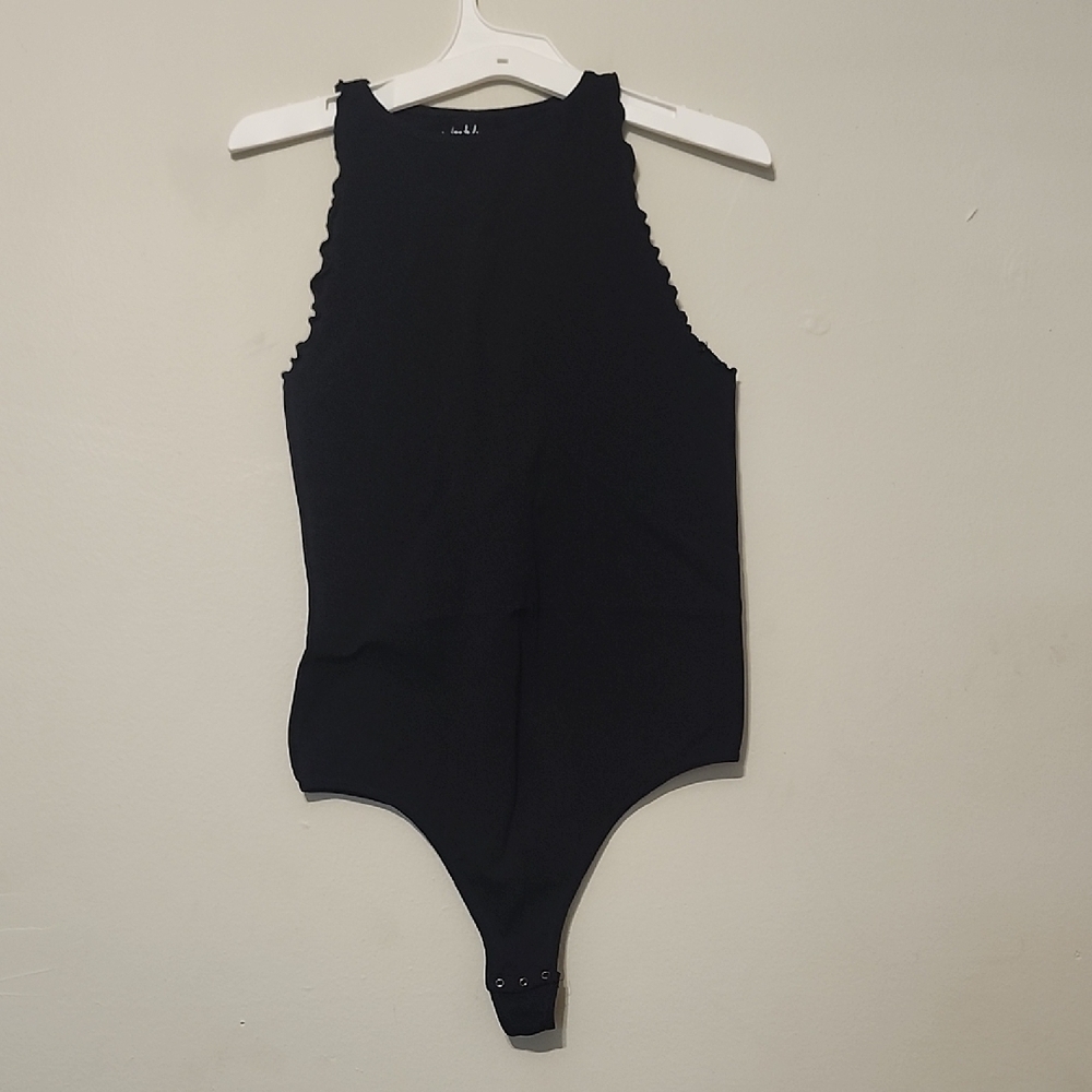 Free People Black Kids Bodysuit